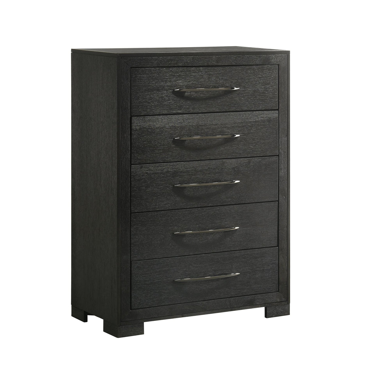 Allan King 4PC Bedroom Set with 2 Nightstands & Chest in Black