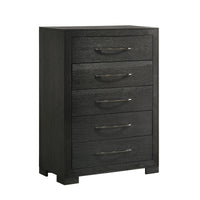 Allan King 4PC Bedroom Set with 2 Nightstands & Chest in Black