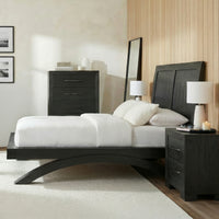 Allan King 4PC Bedroom Set with 2 Nightstands & Chest in Black