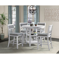 Amherst Counter Side Chair W/Fabric Cushion White Finish (2 Per Pack)