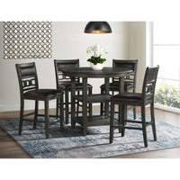 Amherst Counter Table w/Wood Leg Grey Finish