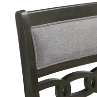 Amherst Dining Side Chair W/Fabric Cushion Side Stretcher Grey Finish (2 Per Pack)