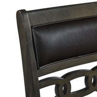 Amherst Counter Side Chair W/PU Cushion Grey Finish (2 Per Pack)