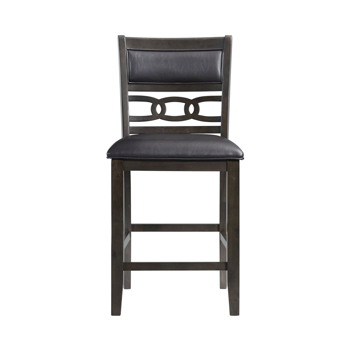 Amherst Counter Side Chair W/PU Cushion Dark Finish (2 Per Pack)