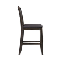 Amherst Counter Side Chair W/PU Cushion Dark Finish (2 Per Pack)