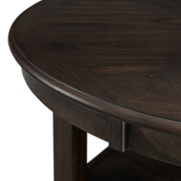 Amherst Counter Height 5PC Dining Set-Table and Four Faux Leather Side Chairs in Walnut