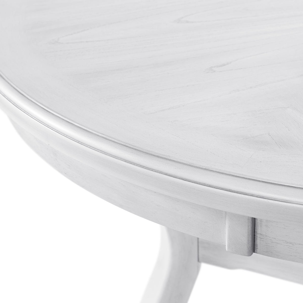 Amherst Dining Table w/Wood Leg White Finish