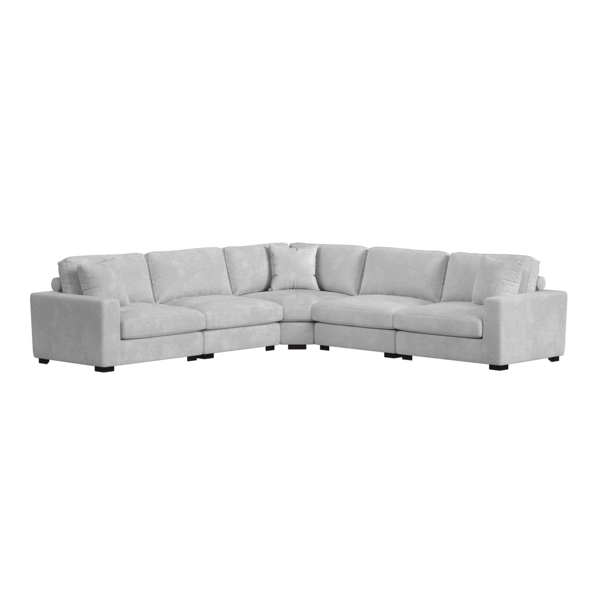 Arizona Modular Wedge with 1 pillow 20"" in Steno Stone
