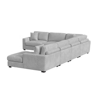 Arizona Modular RHF Chaise with 1 pillow 20"" in Steno Stone