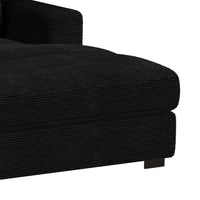 Arizona 7PC Sectional Set with RHF Chaise in Steno Black