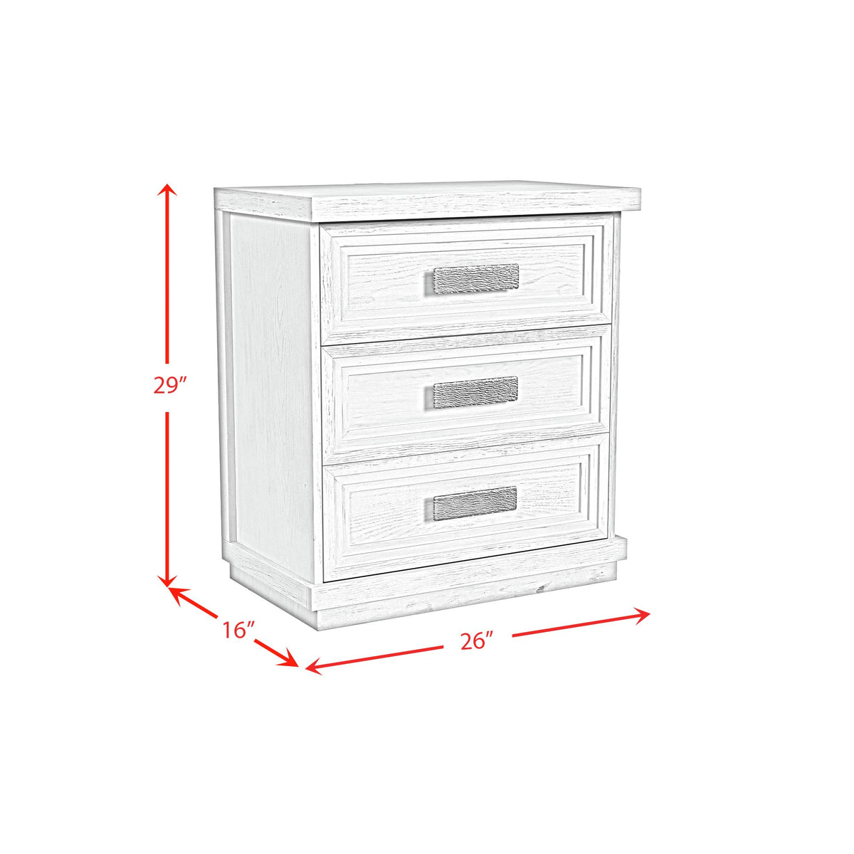 Avalanche King Storage 5PC Bedroom Set in Antique White