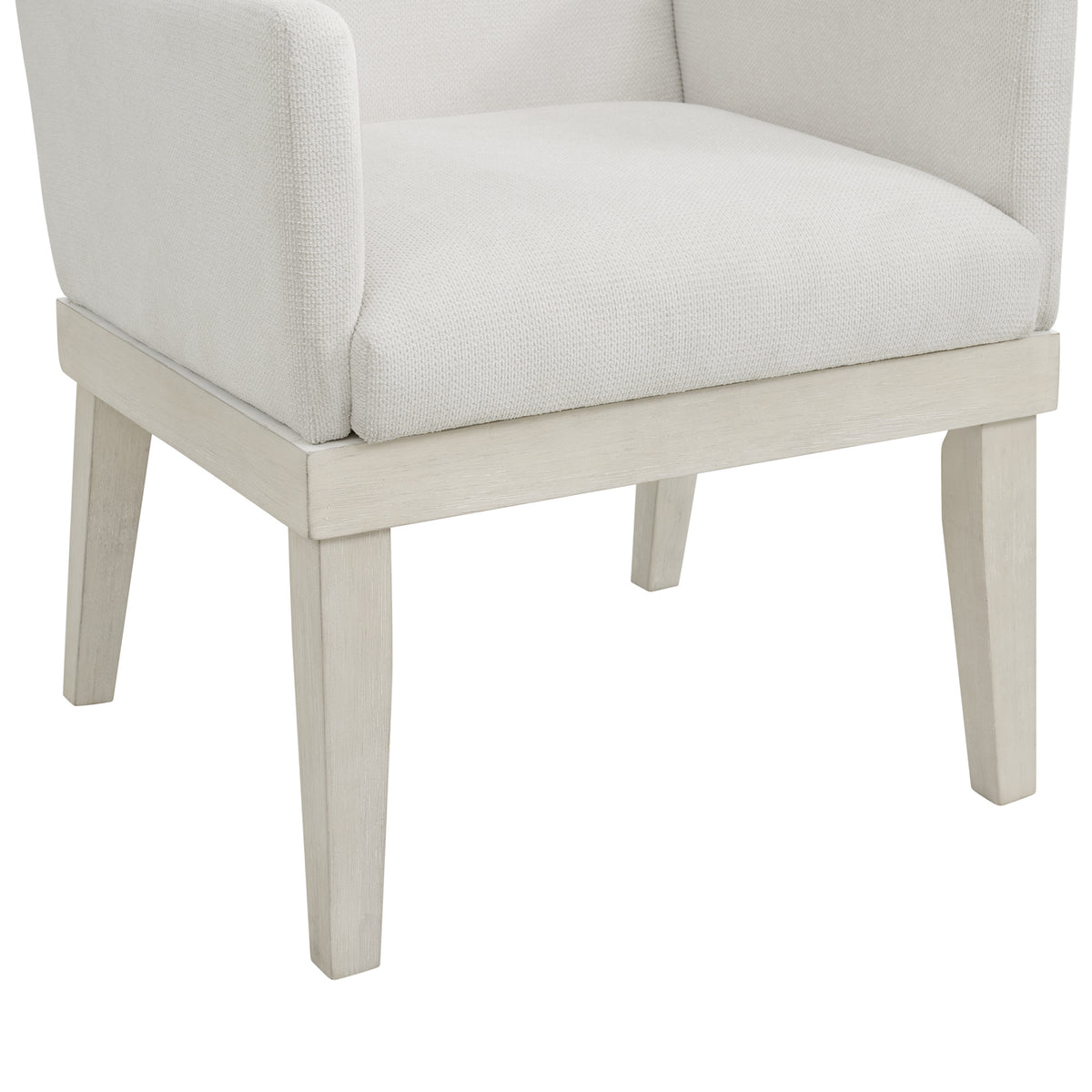 Avalanche 7PC Standard Height Dining Set in Antique White-Table, Four Chairs and Two Arm Chairs