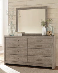 Culverbach Queen Bed with Mirrored Dresser and 2 Nightstand