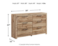 Hyanna King Panel Storage Bed, Dresser and 2 Nightstands