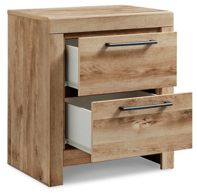 Hyanna King Panel Storage Bed, Dresser, Mirror and Nightstand