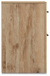 Hyanna King Panel Storage Bed, Dresser, Mirror and Nightstand
