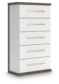 Kendanport King Upholstered Bed, Dresser, Mirror and Chest