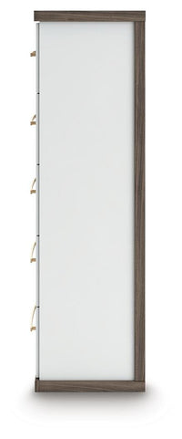 Kendanport King Upholstered Bed, Dresser, Mirror and Chest