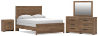 Broachmyn Panel Bed, Dresser, Mirror and Nightstand