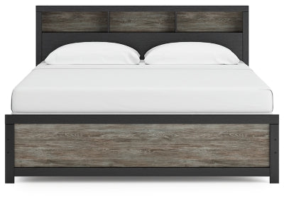 Broachmyn King Bookcase Panel Bed