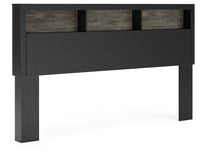 Broachmyn Lighted King Bookcase Headboard