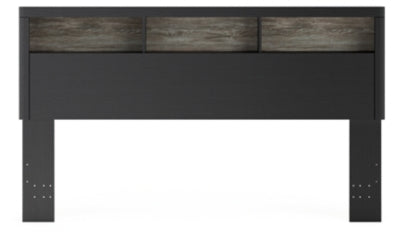 Broachmyn Lighted King Bookcase Headboard