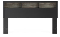Broachmyn Lighted King Bookcase Headboard