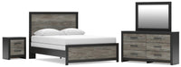 Broachmyn Panel Bed, Dresser, Mirror and Nightstand