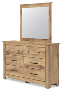 Makidern King Panel Bed, Dresser, Mirror and 2 Nightstands