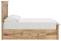 Makidern Full Panel Storage Bed