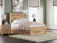 Makidern Full Panel Storage Bed