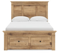 Makidern Full Panel Storage Bed