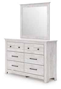 Makidern Twin Panel Storage Bed, Dresser and Mirror