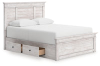 Makidern Queen Panel Storage Bed