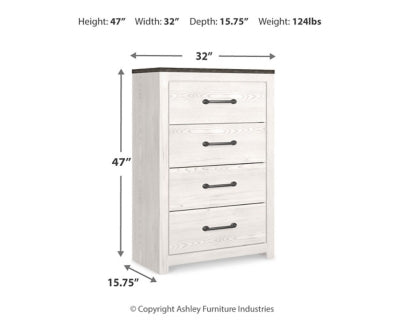 Gerridan Queen Panel Bed, Dresser, Mirror, Chest and Nightstand