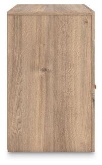 Kinlanni King Upholstered Panel Bed, Dresser, Mirror and Nightstand