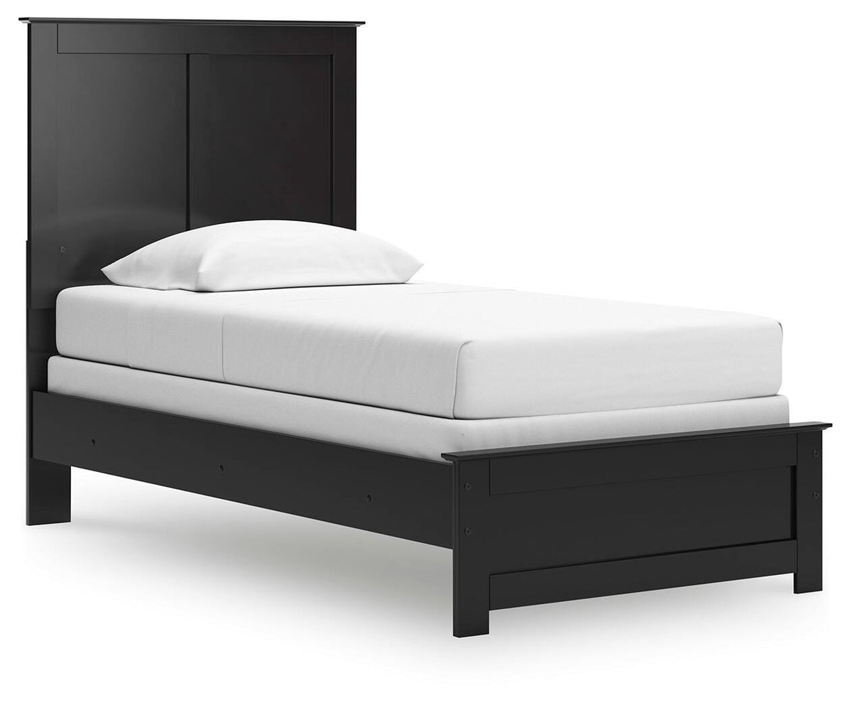 Maribel Twin Panel Bed and Nightstand