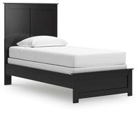 Maribel Twin Panel Bed and Nightstand