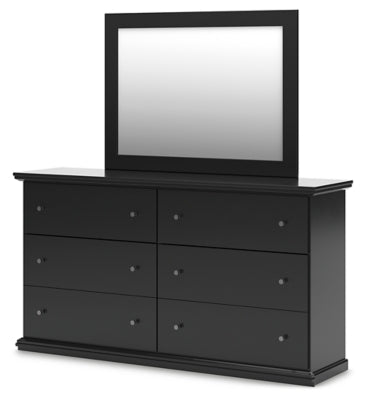 Maribel Queen Panel Bed, Dresser, Mirror, Chest and 2 Nightstands