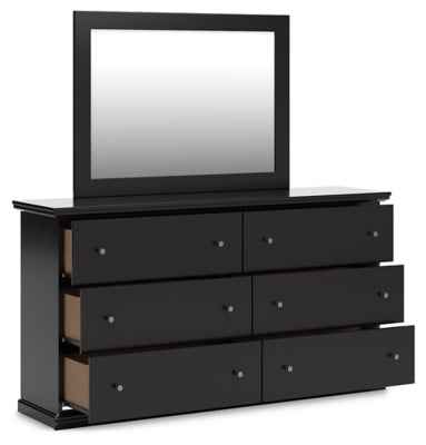 Maribel Queen Panel Bed, Dresser, Mirror, Chest and 2 Nightstands