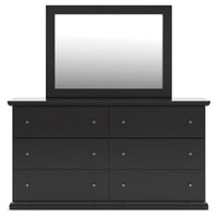 Maribel Queen Panel Bed, Dresser, Mirror, Chest and 2 Nightstands