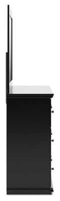 Maribel Queen Panel Bed, Dresser, Mirror, Chest and 2 Nightstands