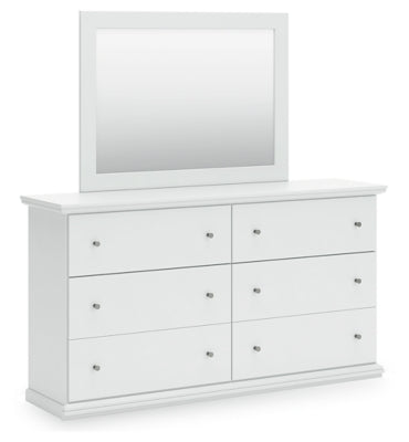 Bostwick Shoals Twin Panel Bed, Dresser and Mirror