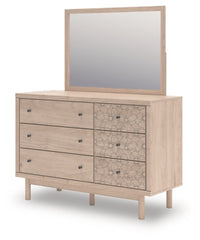 Arloster Full Upholstered Panel Bed, Dresser and Mirror