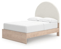 Arloster Full Upholstered Panel Bed, Dresser and Mirror