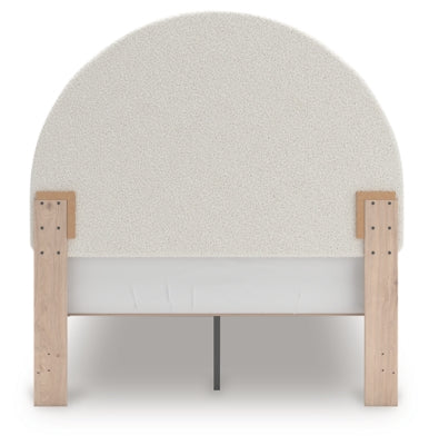 Arloster Full Upholstered Panel Bed, Dresser and Mirror