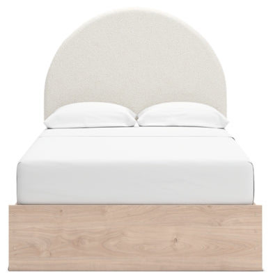 Arloster Full Upholstered Panel Bed, Dresser and Mirror
