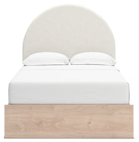Arloster Full Upholstered Panel Bed, Dresser and Mirror