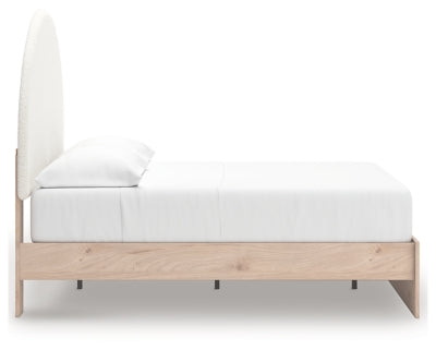 Arloster Full Upholstered Panel Bed, Dresser and Mirror