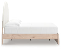 Arloster Full Upholstered Panel Bed, Dresser and Mirror